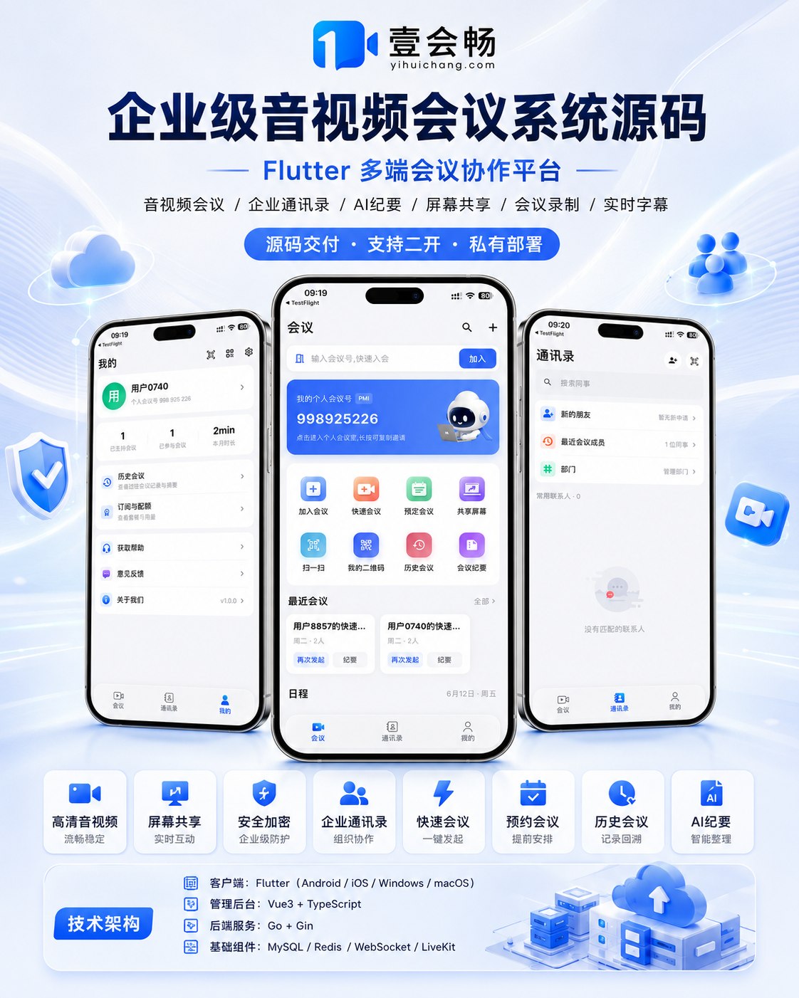 企业级音视频会议系统 · 多端协作